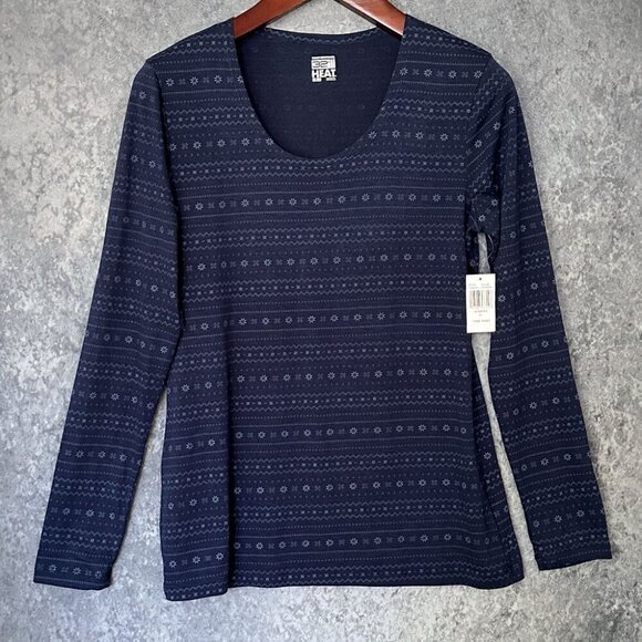 32 Degrees Weatherproof Long-Sleeve Scoop Neck Tee, Size XL, NWT - Picture 1 of 5